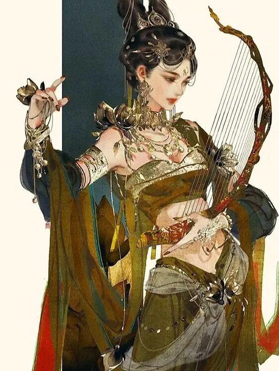 「人物系列90Ⅰ」—"西域舞姬"78 166【西域】 "玉门关,阳关以