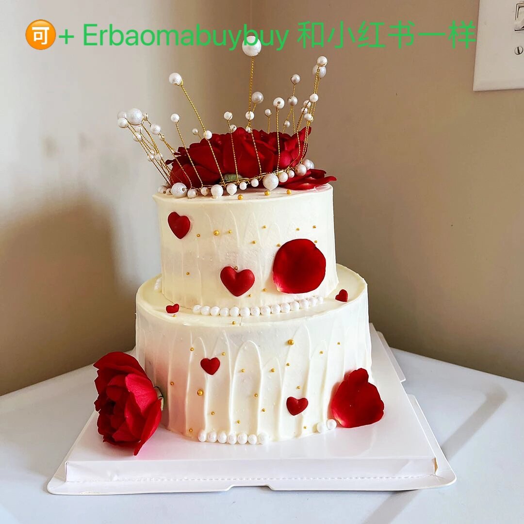 玫瑰花皇冠蛋糕