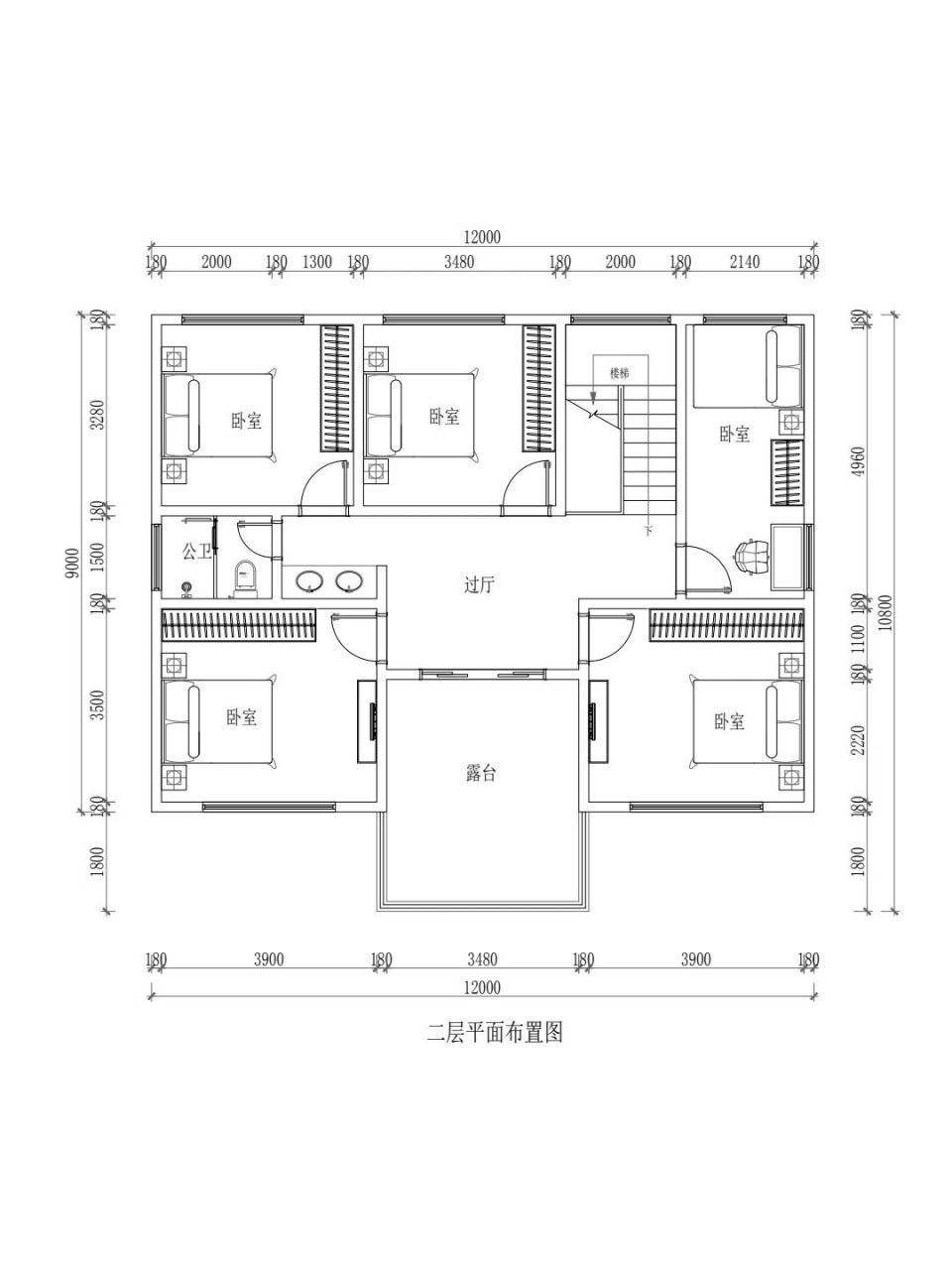 农村自建房设计二层,面宽12米,进深9米  农村自建房设计二层,面宽12米