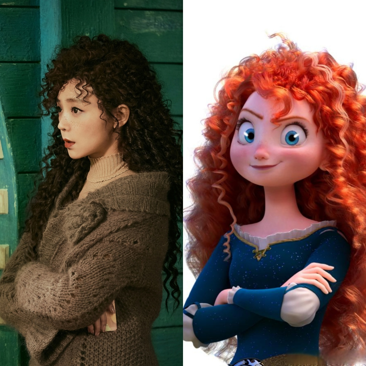 陶慧撞脸步惊云#02陶慧在《超能一家人》的卷毛造型撞脸步惊云,乍