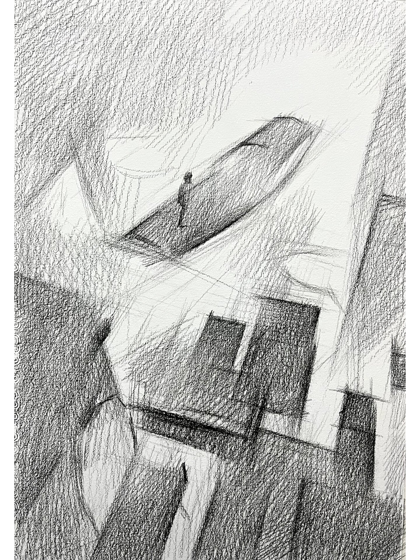 素描-超现实空间 作画完整步骤分享 如果影视作品能分成真实环境的