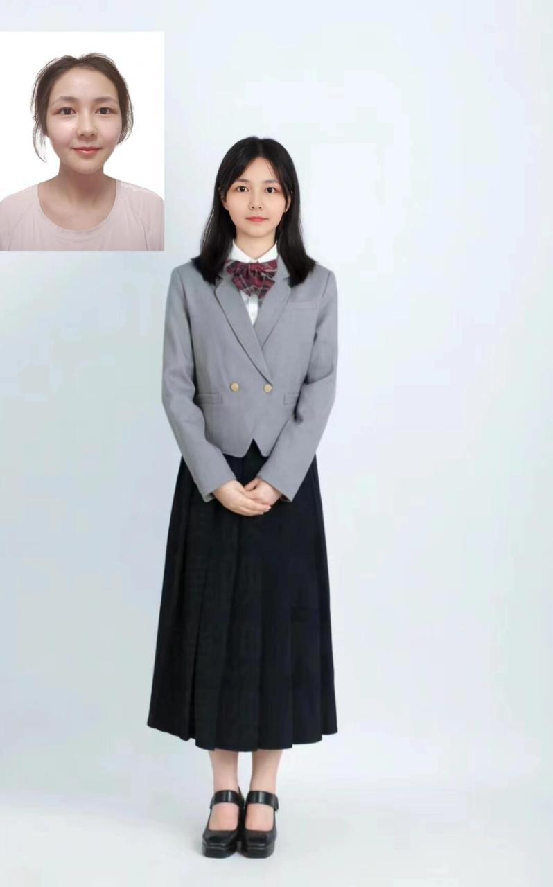 推荐表 证件照,个人照,自拍照转职业照全身照形象照 证件照转全身照