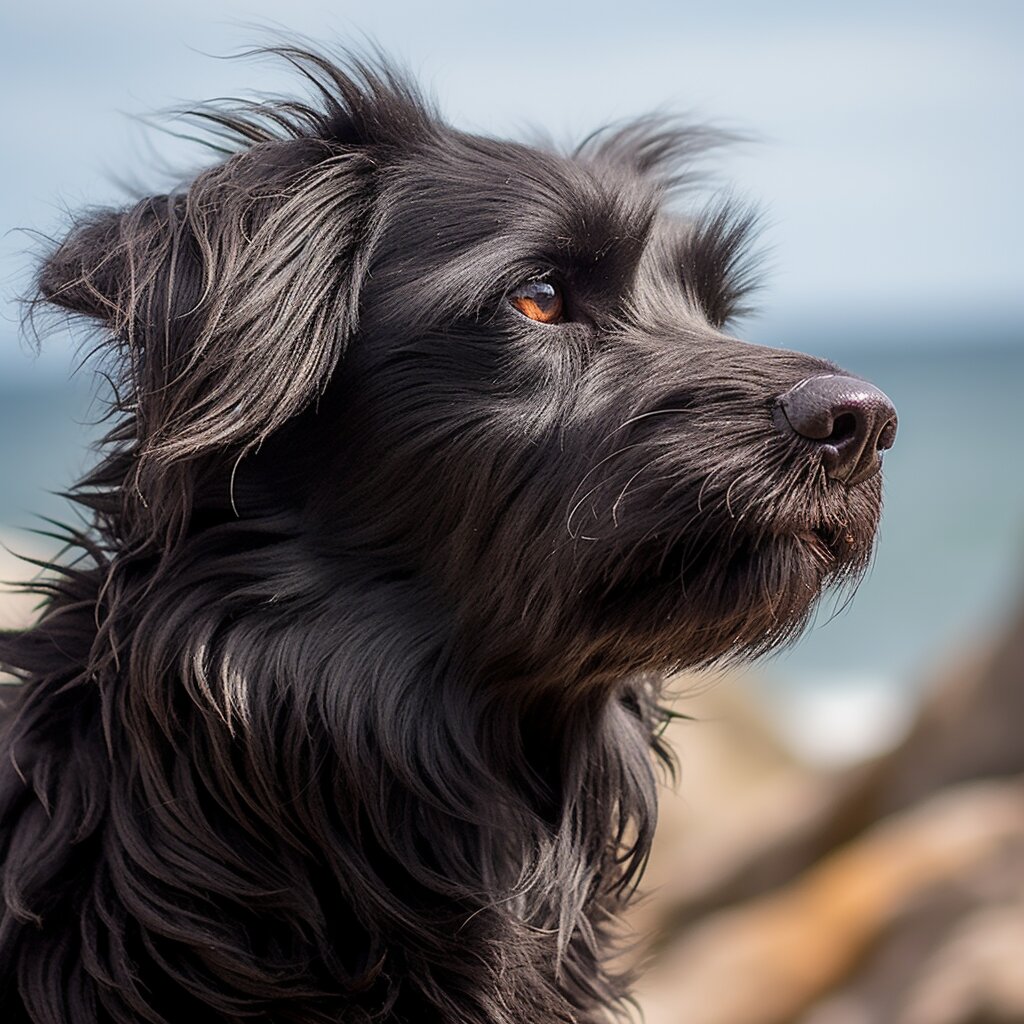 葡萄牙水犬图片 黑色图片