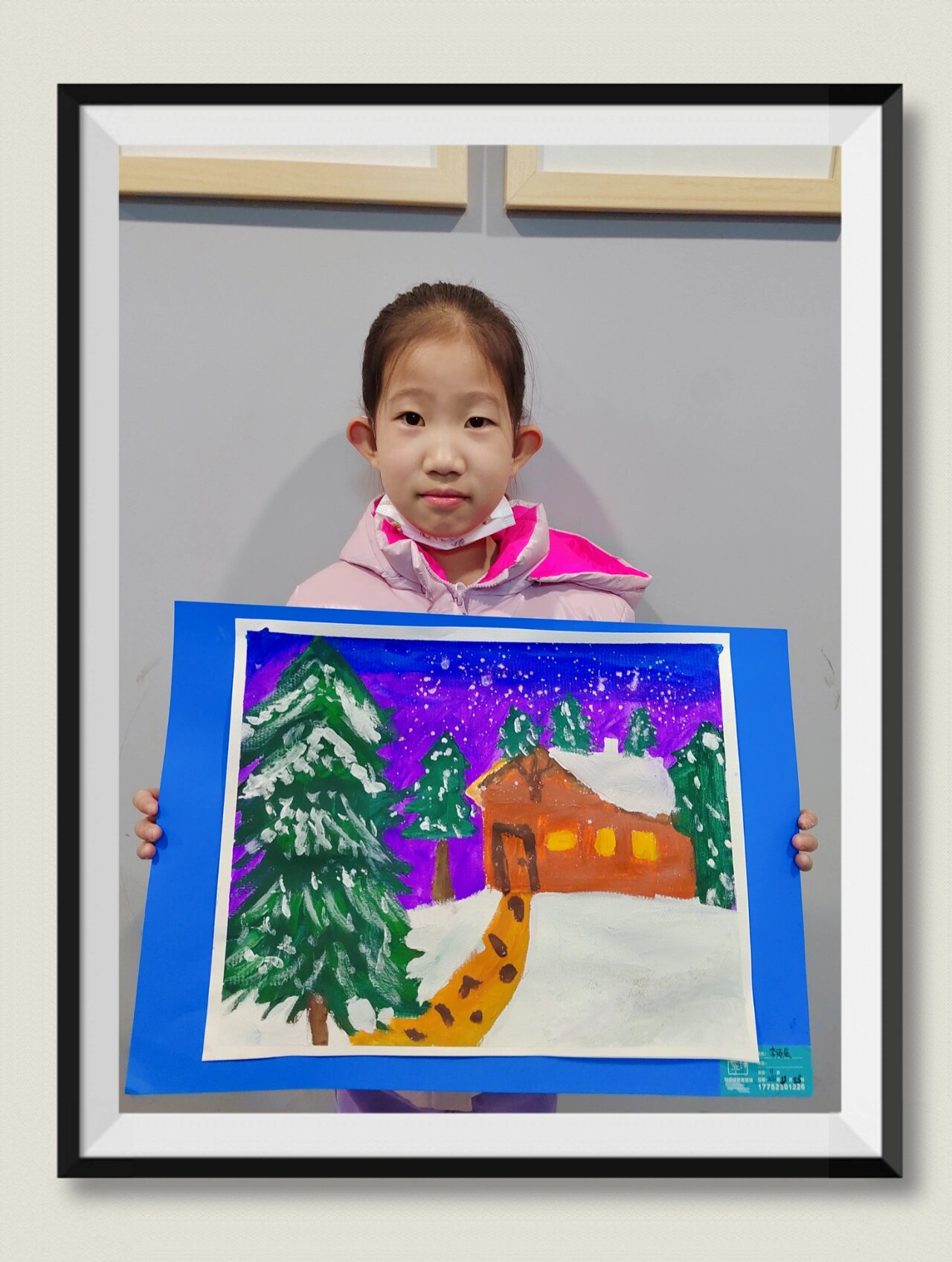 冬日雪景——水粉画 课程来源:见过白天的美丽雪景,那夜晚的美景呢?