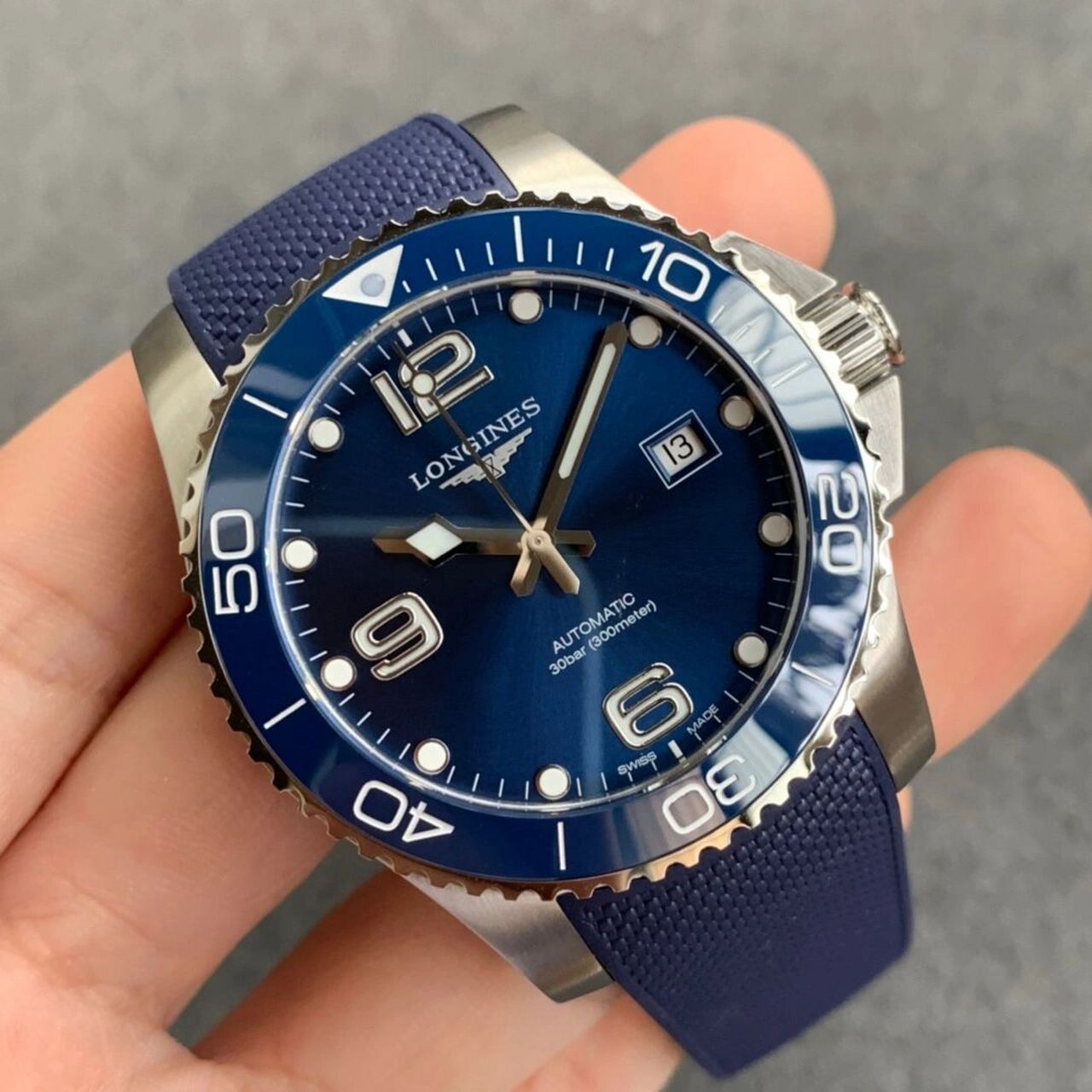 浪琴潜水康卡斯系列,上手手感不错 对应型号l3.781.3.78.9_l3.781.4.5