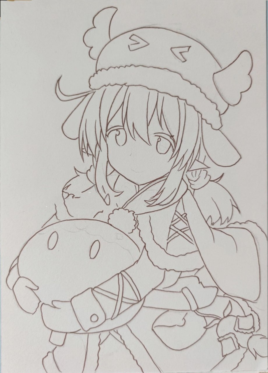 96二次元动漫人物手绘 | 图片过程 色号在上一篇笔记上.