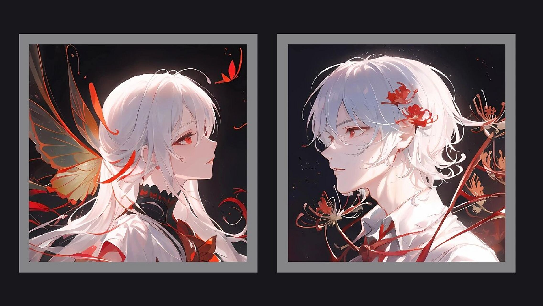 见花不见叶,见叶不见花|彼岸花情头 投稿人:.小米 .暮色沉溺 若夏