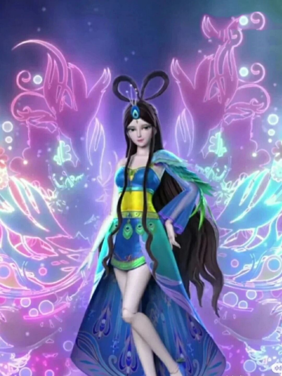 镜孔雀壁纸图片