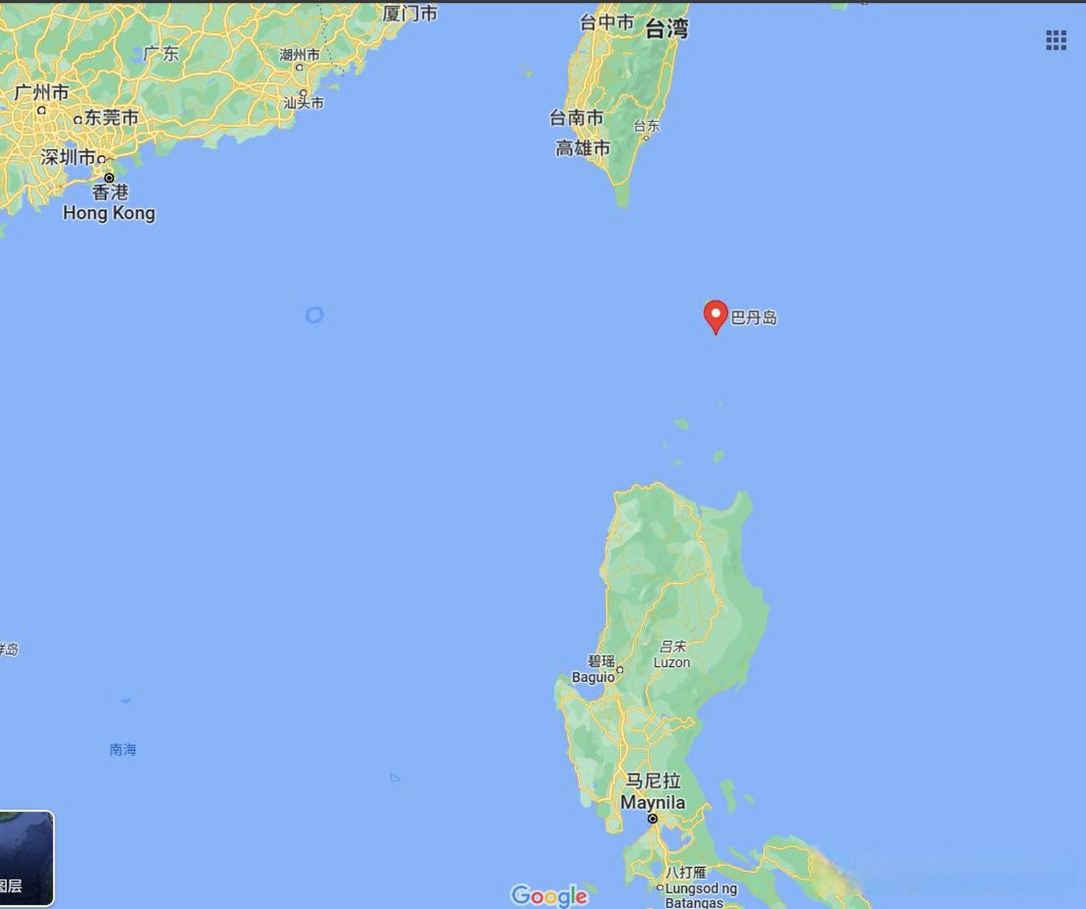 美菲要在巴丹岛建港,大家看看巴丹岛在哪里,距离台湾有多远吧