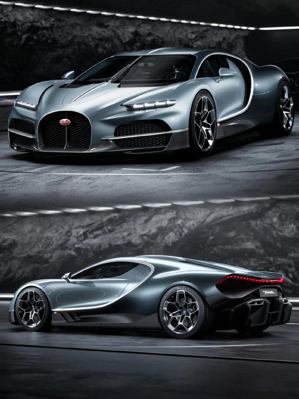 全新布加迪tourbillon正式发布 「外观」 车身尺寸方面长宽高 分别为