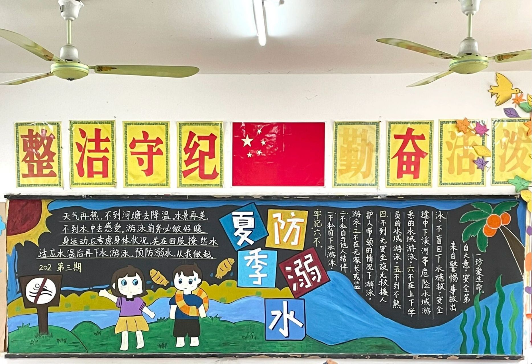 夏季防溺水黑板报 小学黑板报,夏季防溺水,防溺水黑板报