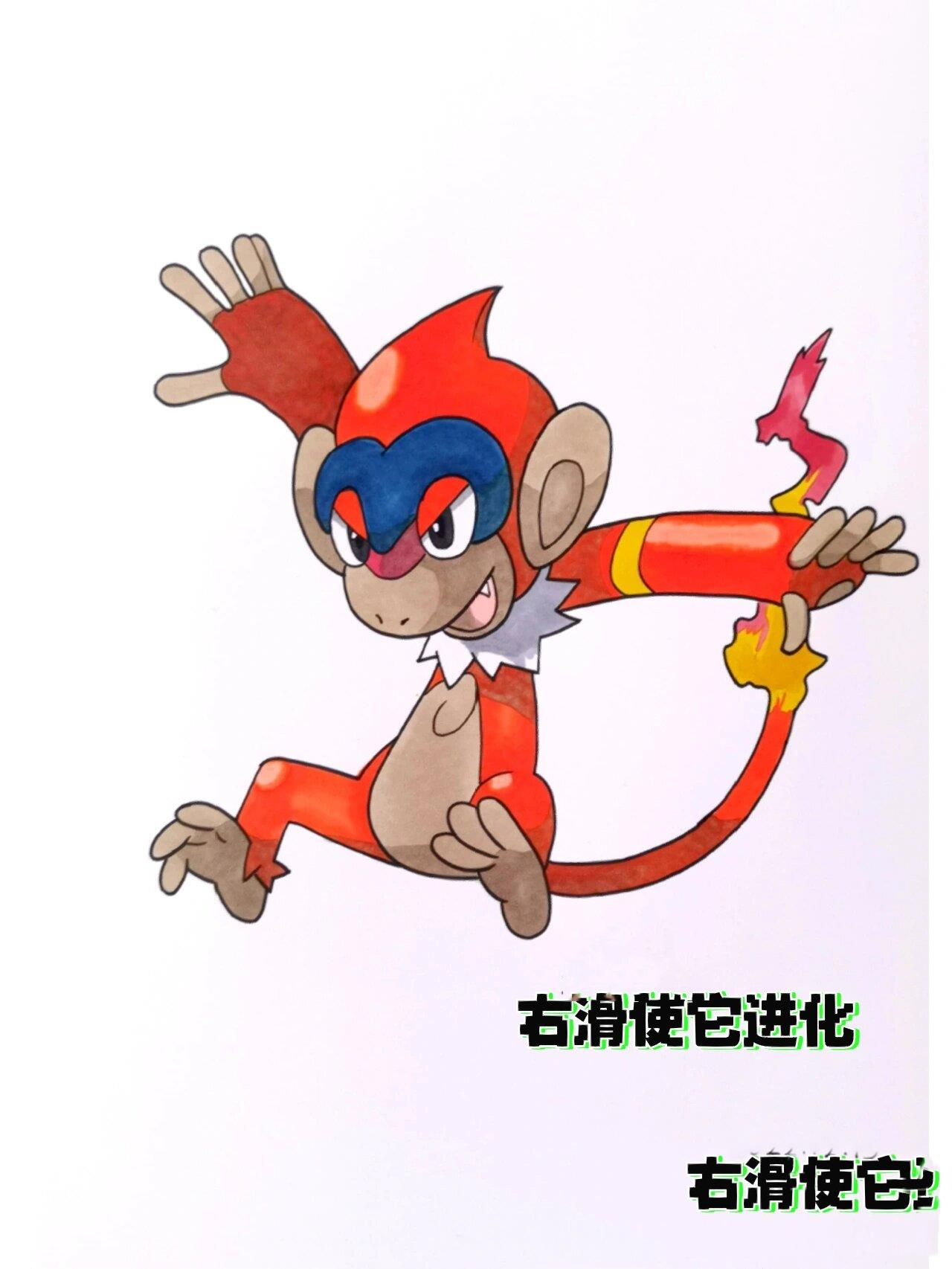 进化小火焰猴 进化宝可梦第四弹,进化小火焰猴