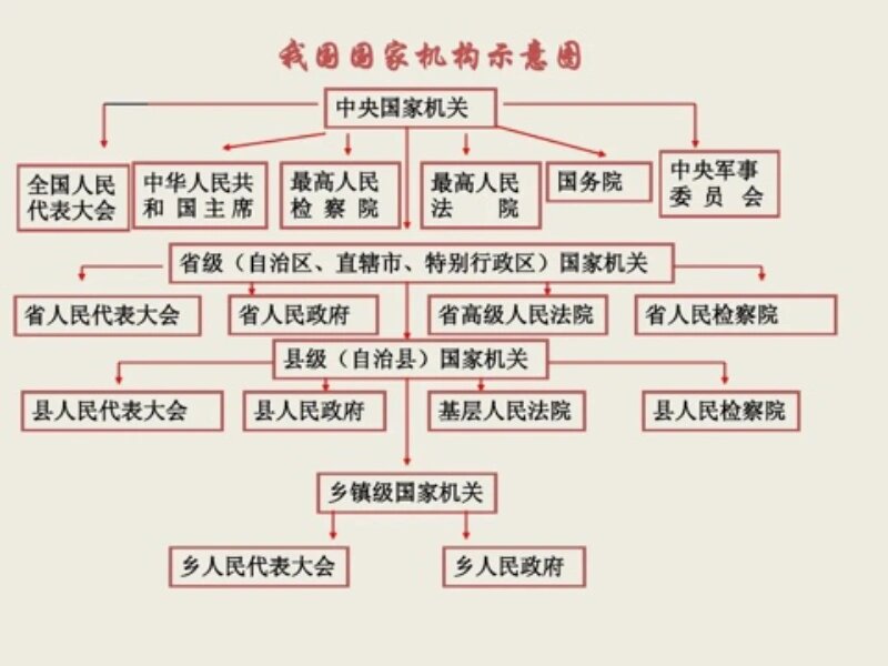 国家机构示意图图片