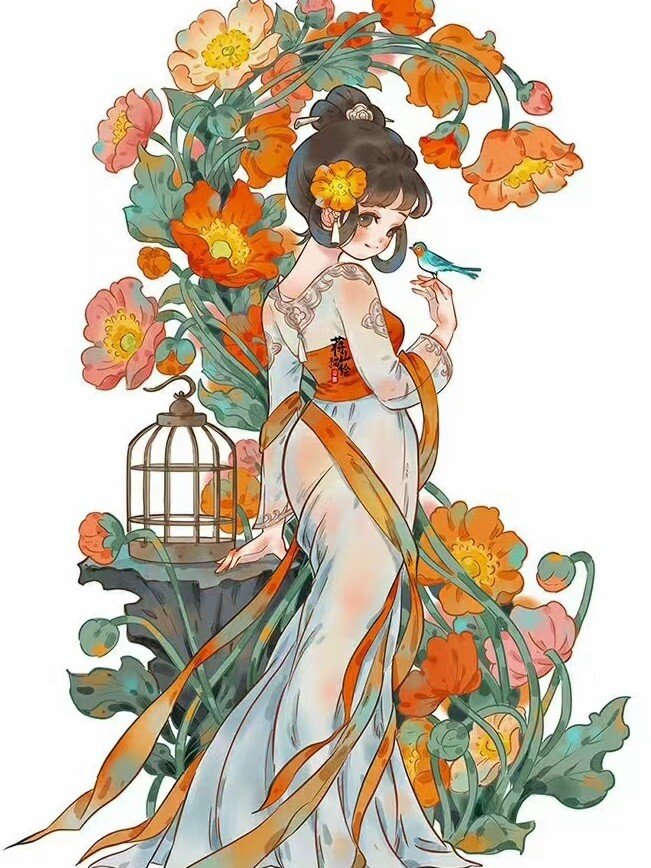 【艺术分享75】古风卡漫,超可爱786178 啾咪～素材分享