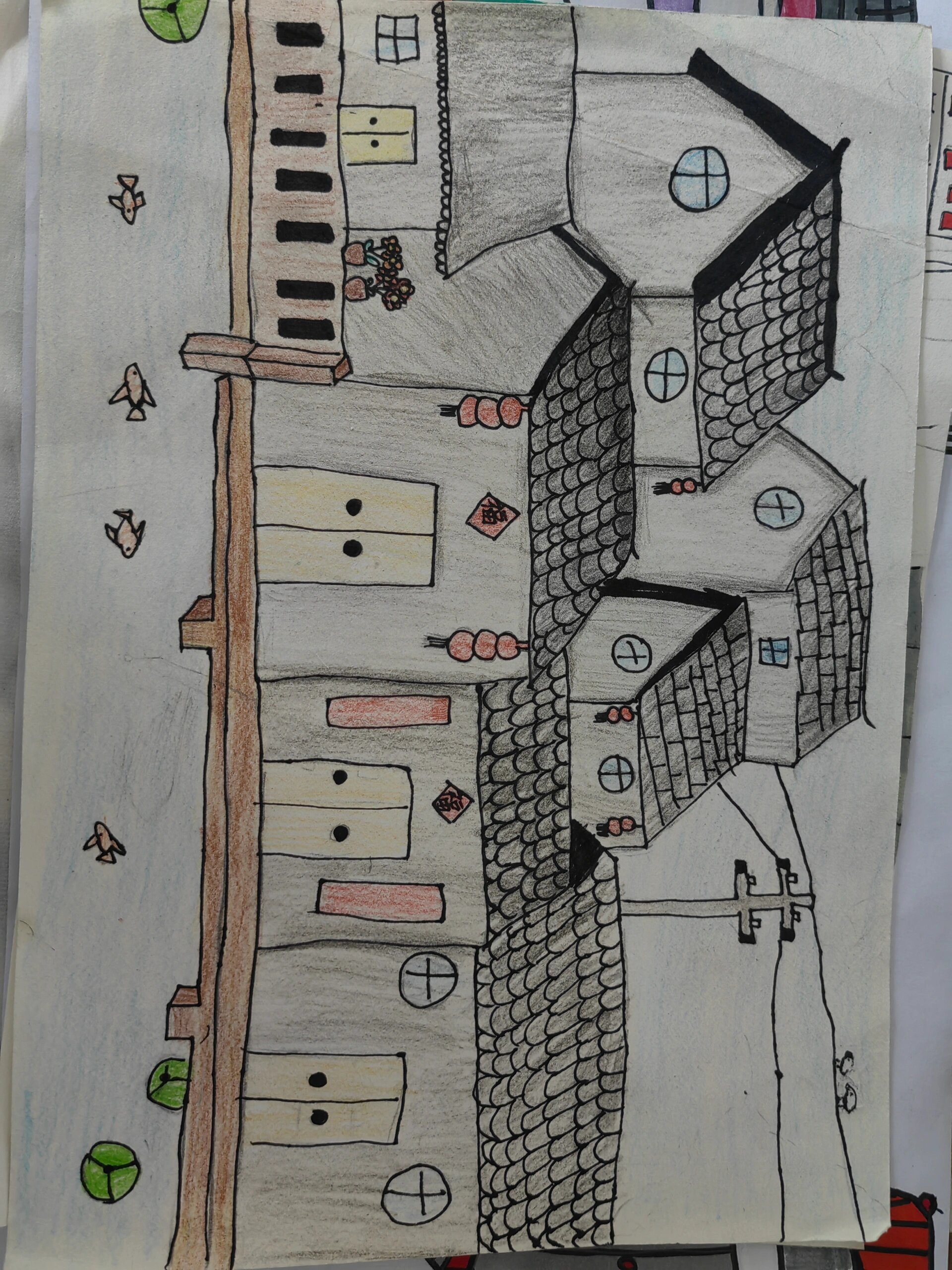 悠悠古街课程作业 小朋友都是小画家