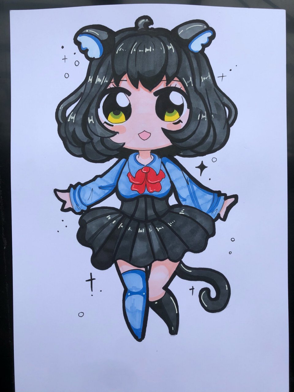 动漫人物临摹附线稿步骤图