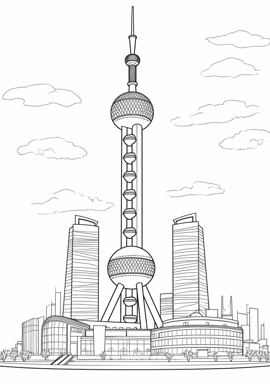 东方明珠的圣诞装扮