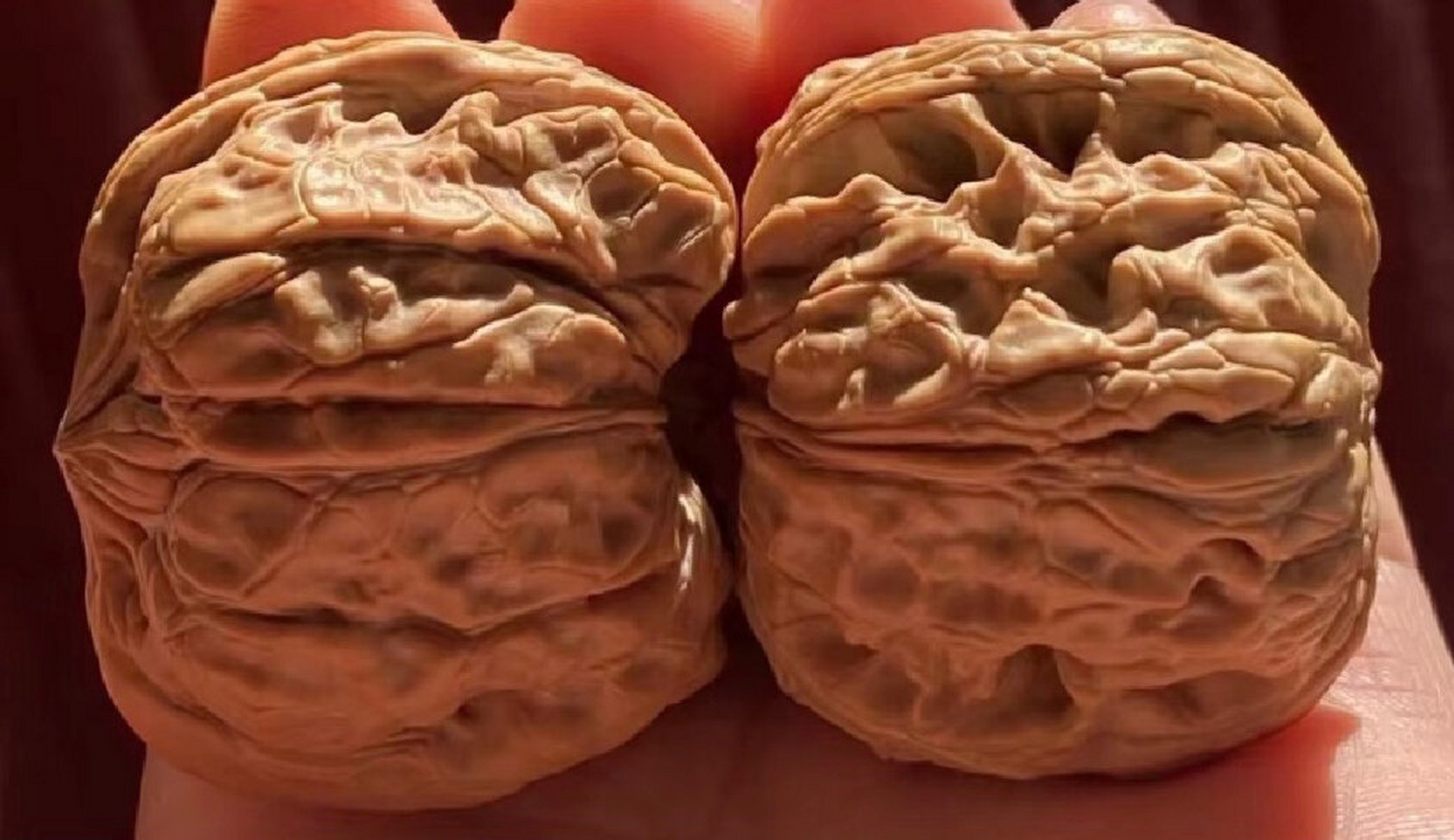 正好找到三棱吞金兽核中巨无霸--闷墩(门墩) 这款核桃火起来和王勇