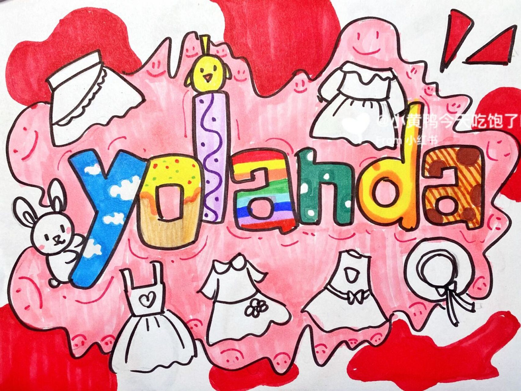 名字设计卡通画 #设计名字# #英文名字设计# #名字卡通画# #名字设计