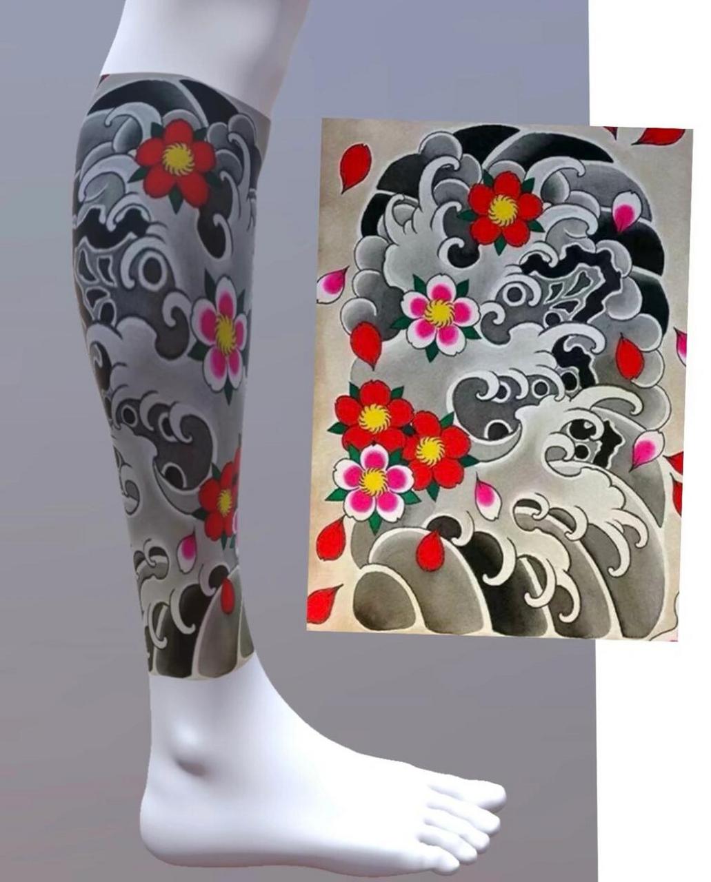 包小腿纹身手稿 老传统包小腿纹身手稿