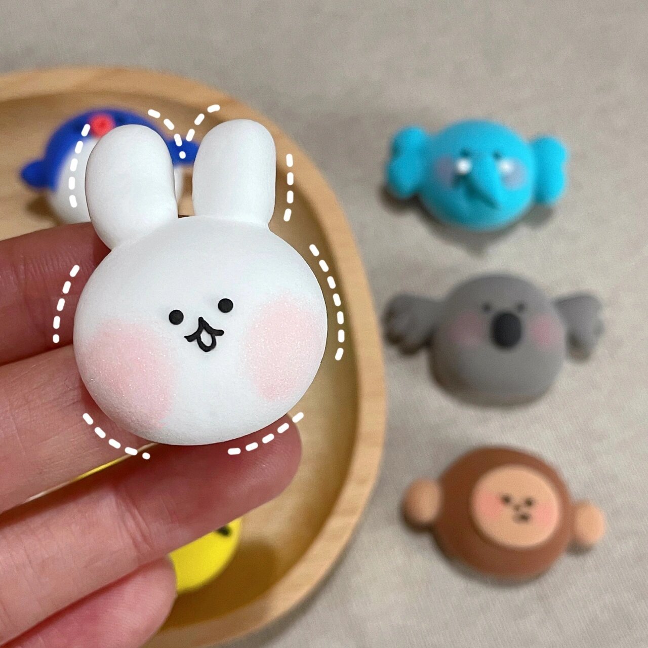 捏了一组治愈的动物头像 越捏越上头,也太可爱了吧 谁能拒绝这么养眼