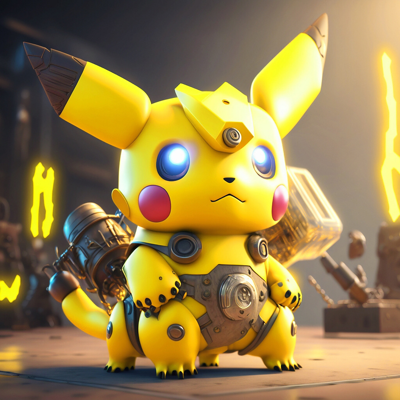 战神皮卡丘壁纸头像|想要做姓氏头像来 机甲版皮卡丘来了最近学了做