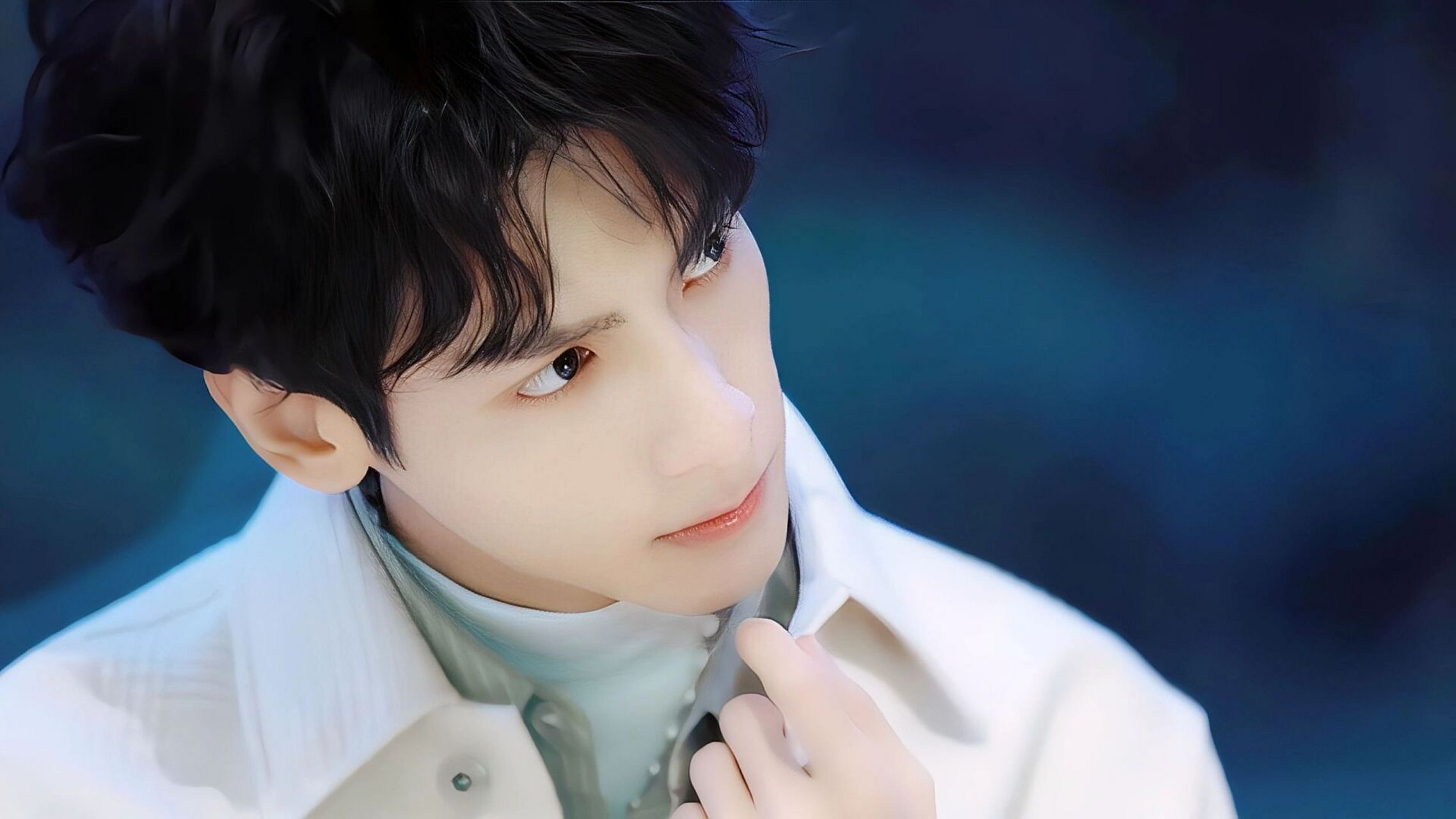 罗云熙白衣壁纸     罗云熙人帅又有爱美帥到室息了.