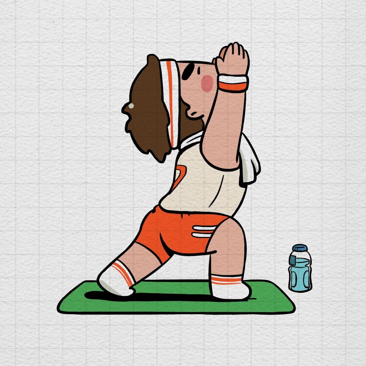 笔记灵感# 运动简笔画步骤图,分了两天画笔都快抬不起来了,文艺小白