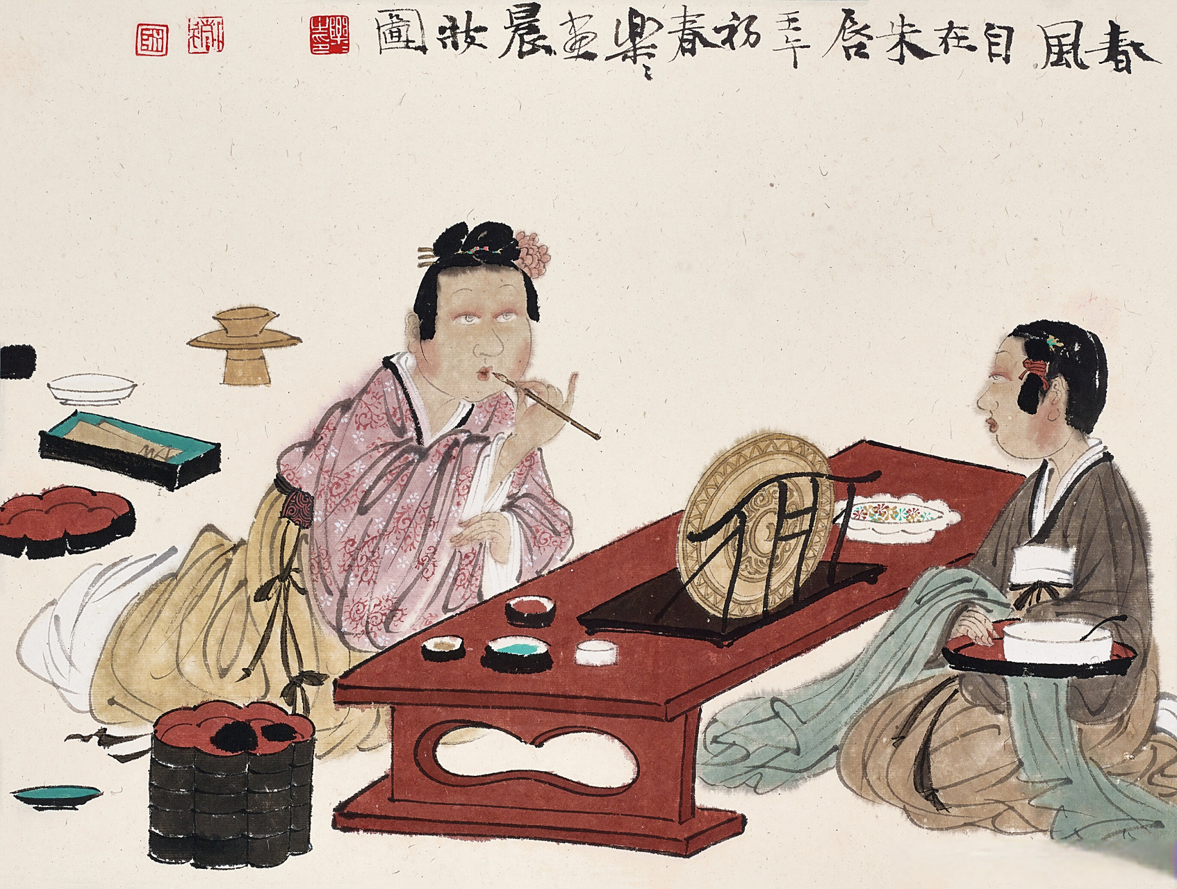 画家徐乐乐人物画