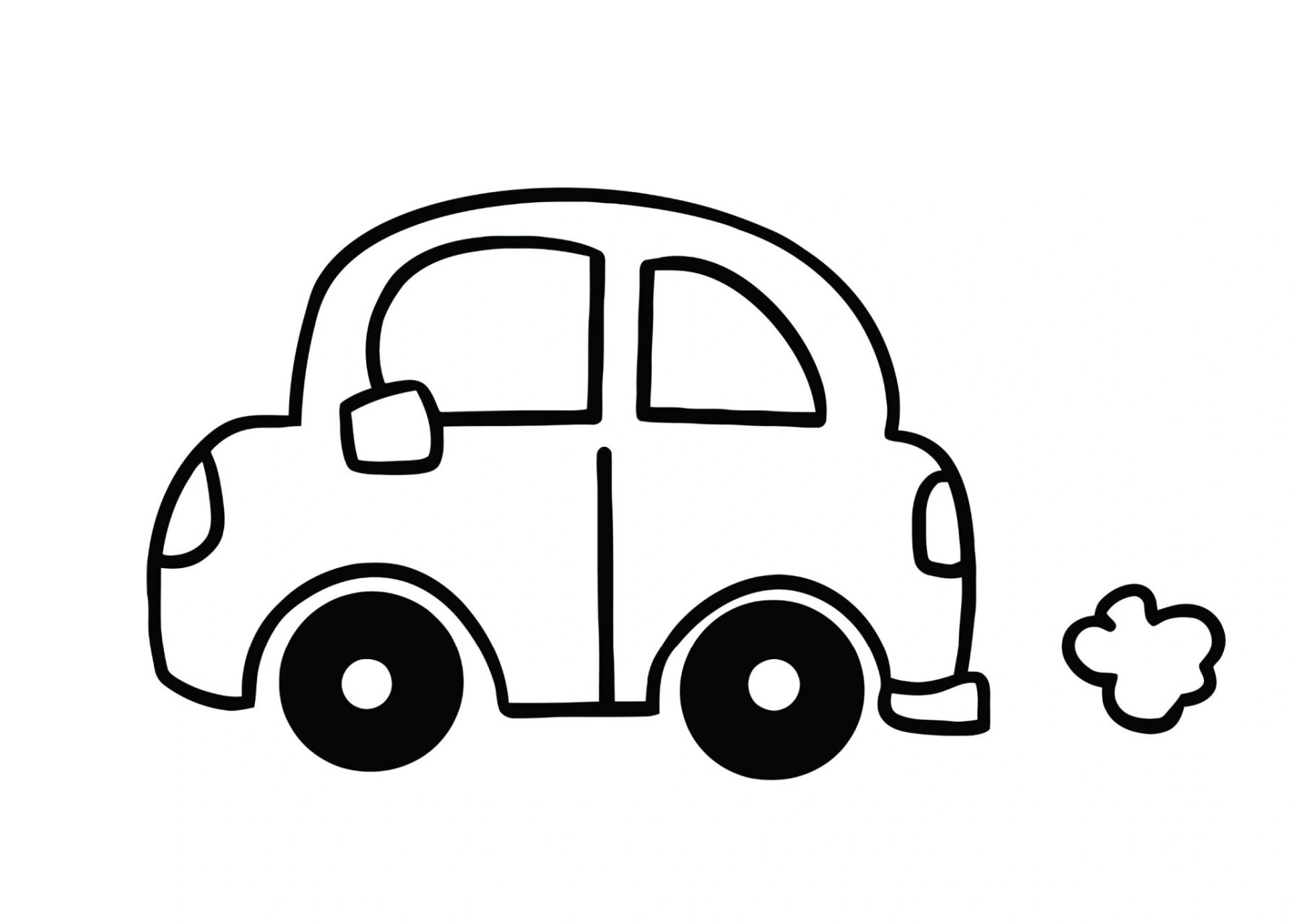 小汽车,公交车,出租车的涂色06 在家也能做的早教 跟宝宝们一起涂色