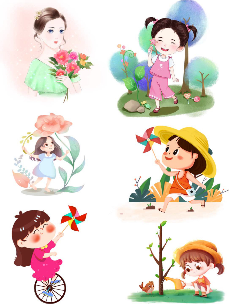 97免抠素材|卡通人物小女孩png免扣素材 97免抠素材|卡通人物小