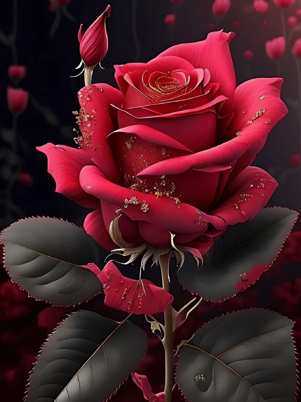 玫瑰花 个性手机壁纸图片