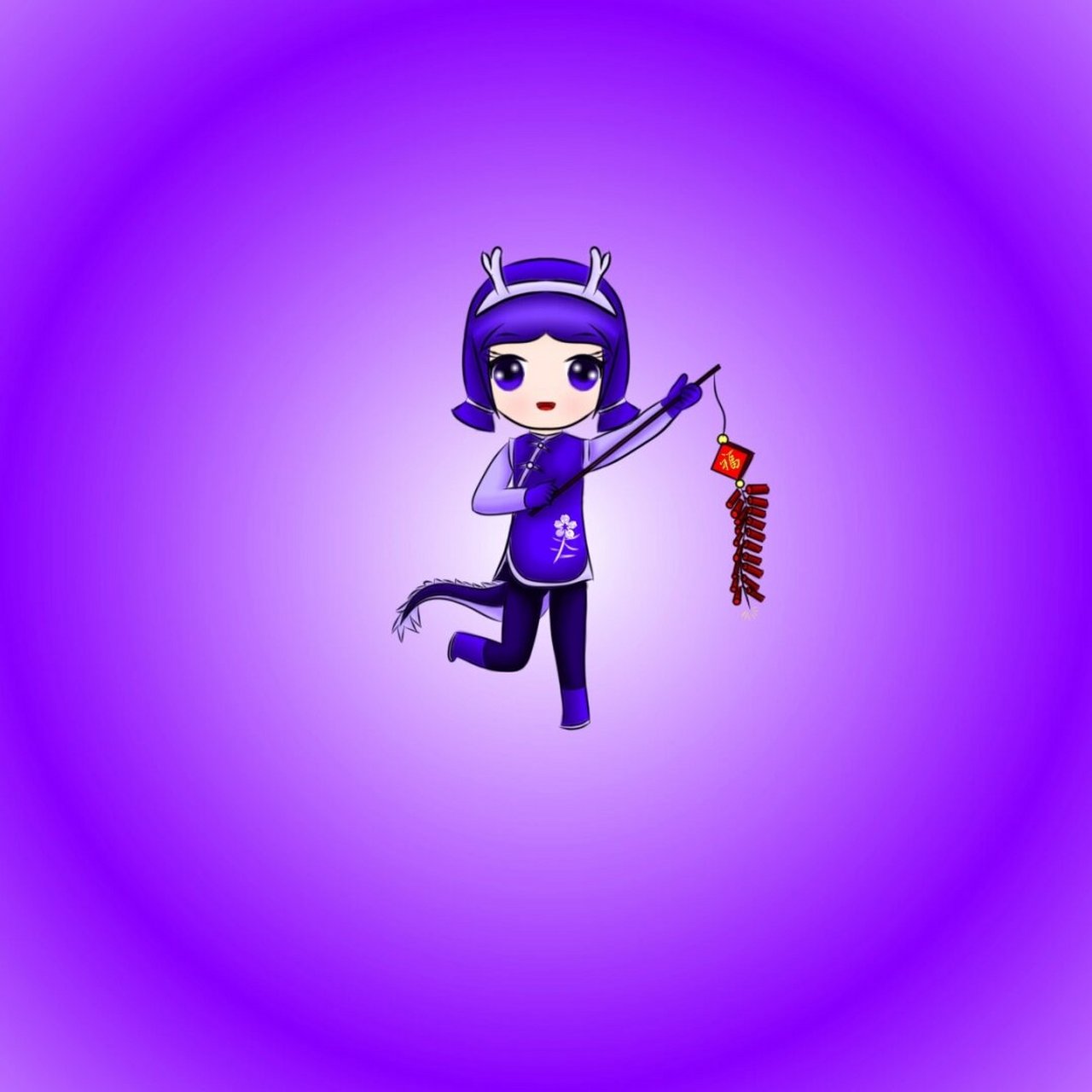 大家的春节# #q版# #拟人# #q版泡泡堂# 祝大家新年快乐!