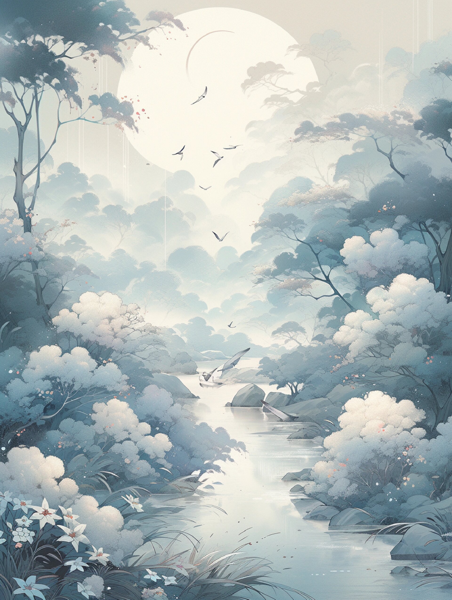 古风壁纸|淡雅水墨风壁纸 淡雅风格的小背景图