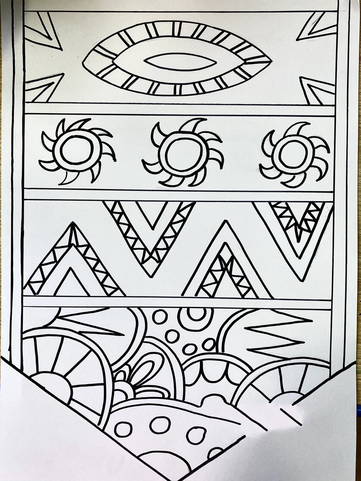 儿童画 马克笔 《波西米亚挂毯》