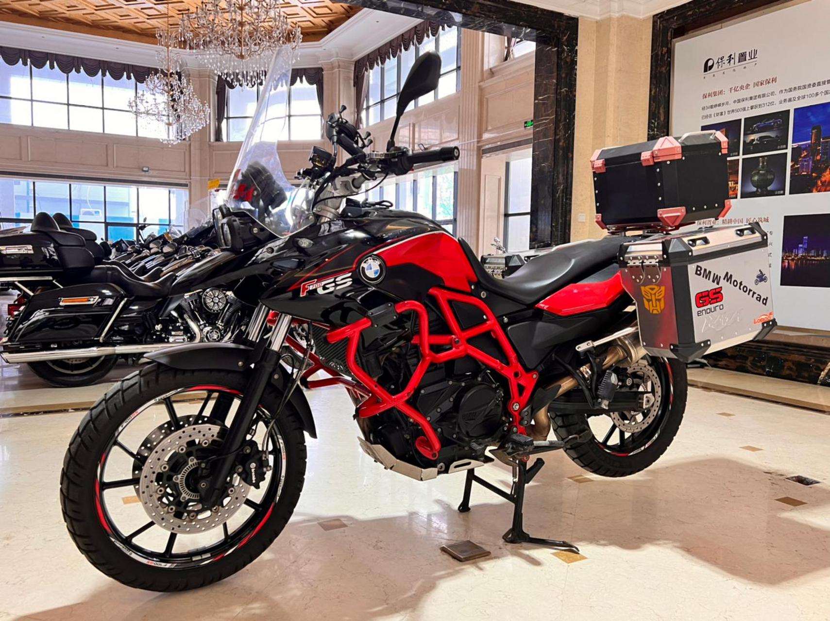 2017年大贸宝马f700gs国三排放22000公里原厂护杠三箱车况精品价格不