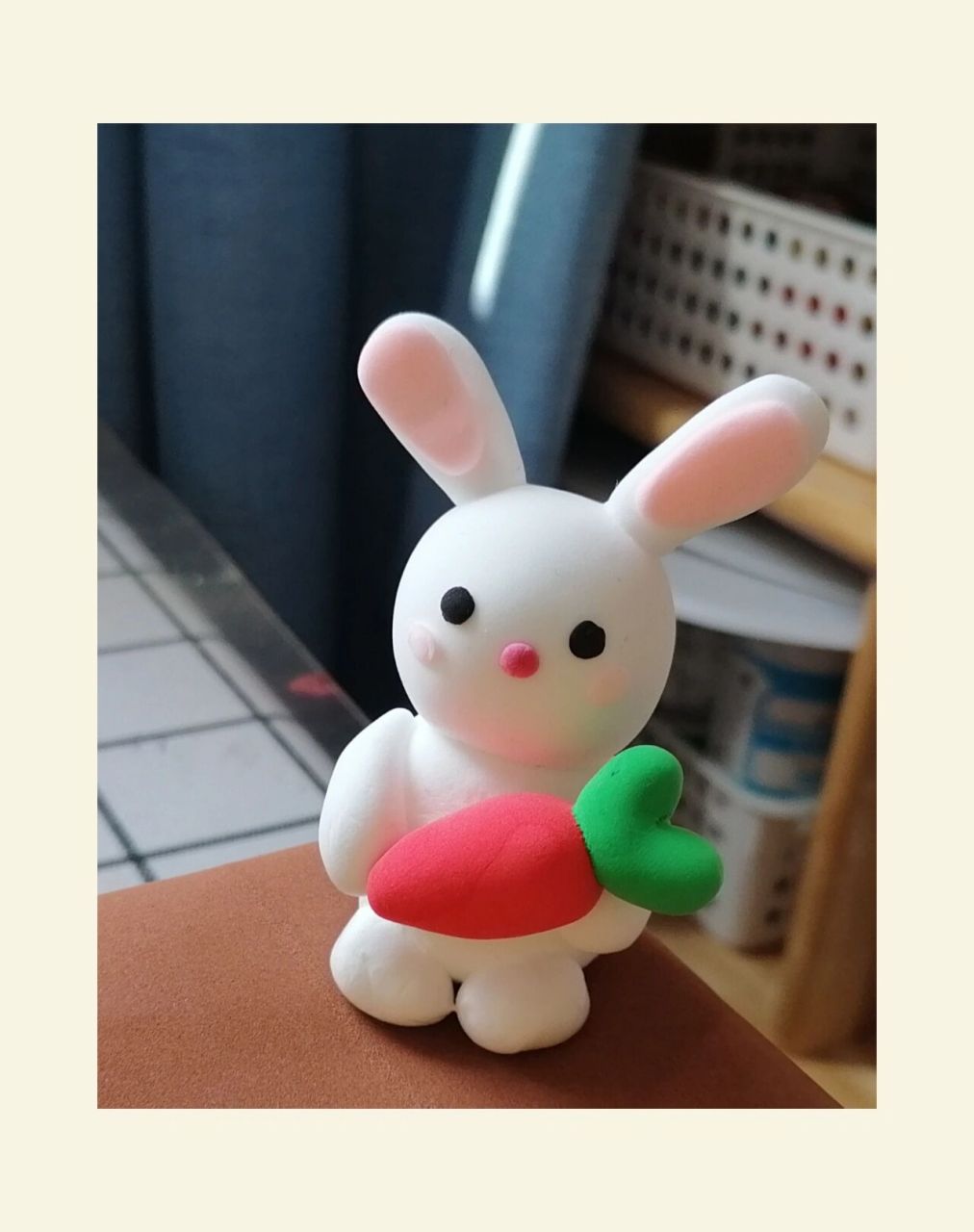 用粘土做小兔子 简单图片