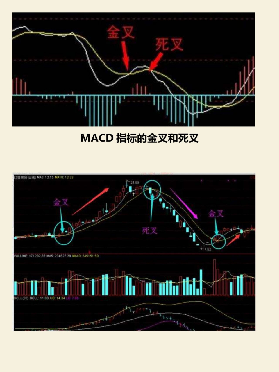 金叉和死叉基础图图片