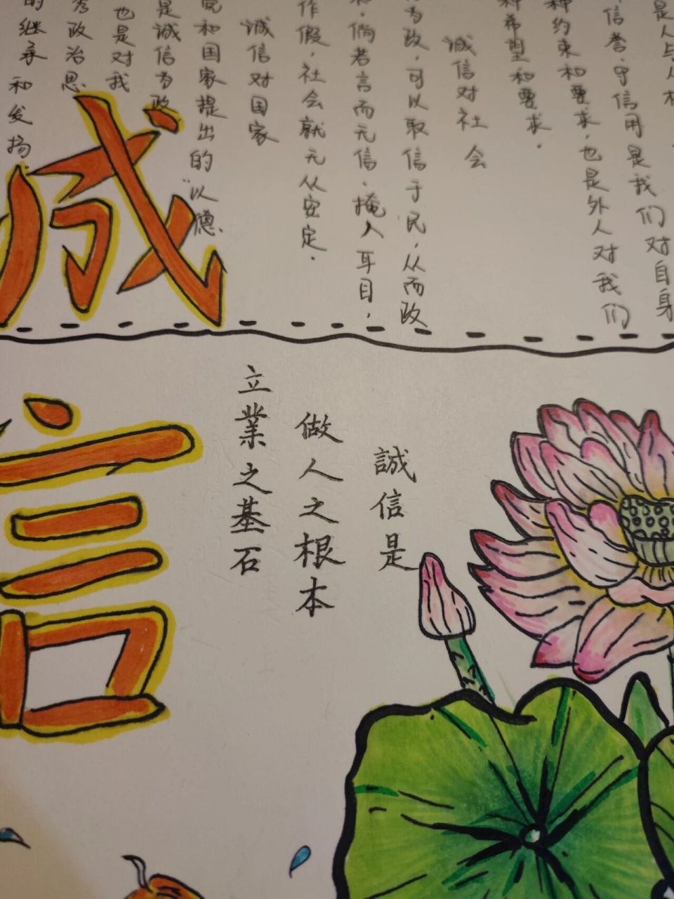 诚信手抄报 诚信手抄报