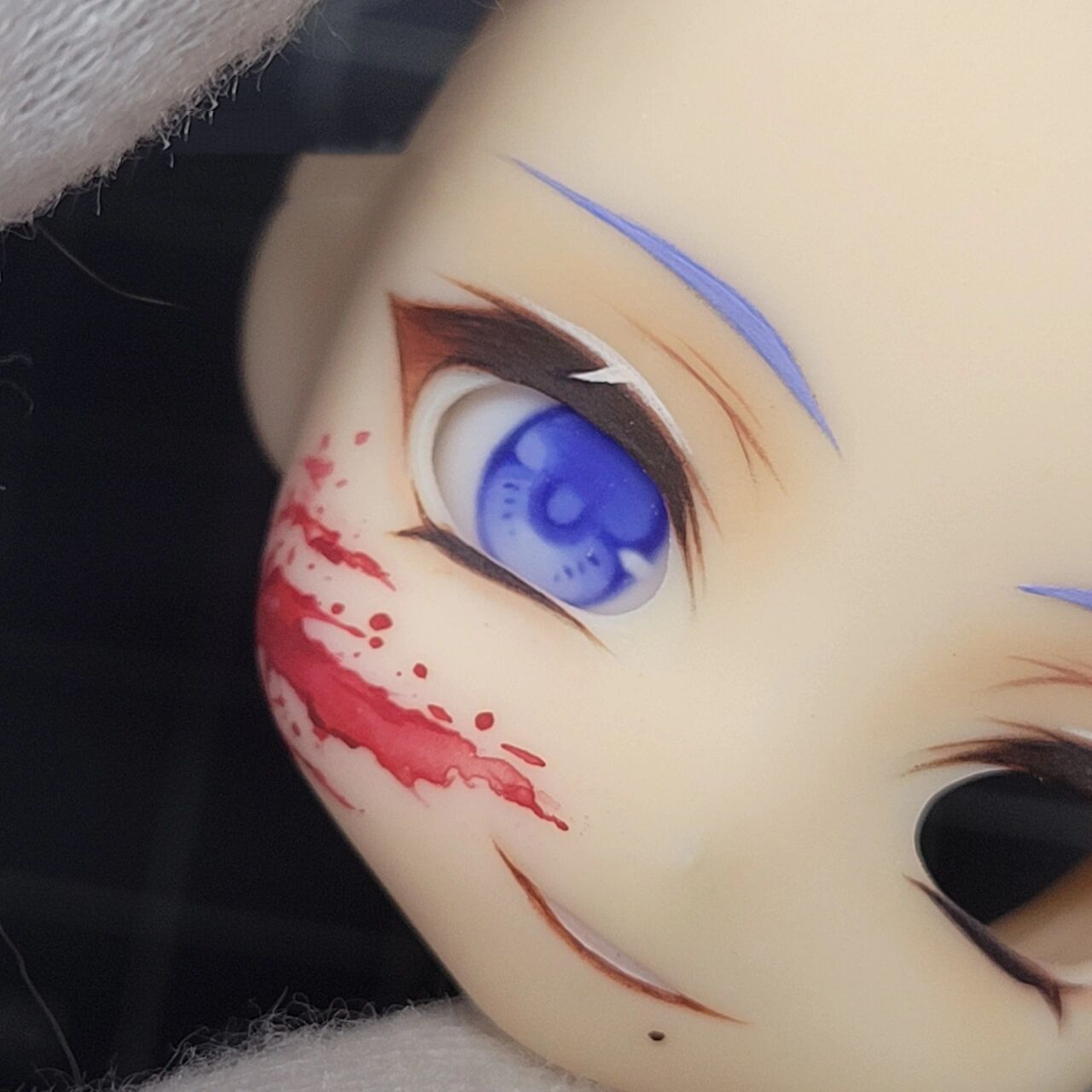 神里绫人病娇血溅战损妆ob11开眼妆手绘眼珠 病娇感 真得劲儿.