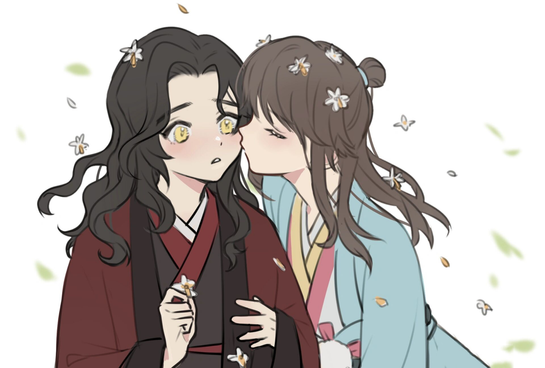 两小无猜 可能是广陵王先动的嘴,但她忘记了