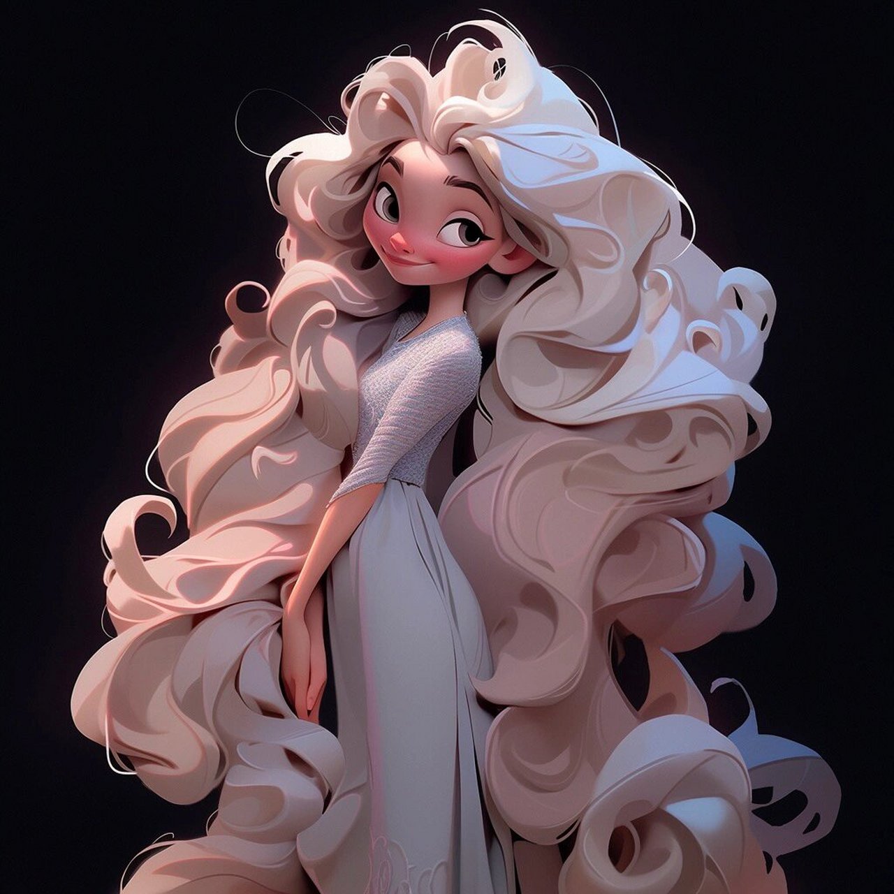 迪士尼长发公主风| 可爱女孩儿头像90 生图不易,如果你觉得不错麻烦