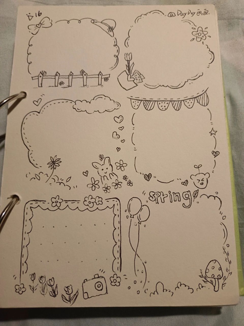 310168手帐边框|简单线条 一起来画吧