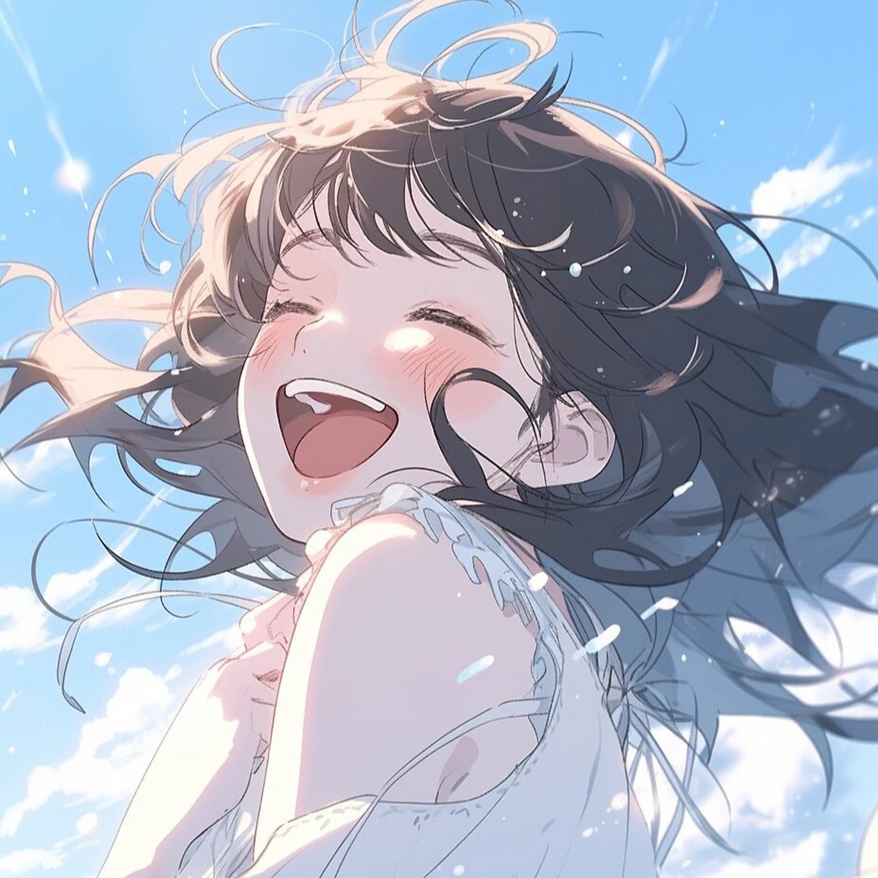 mj|二次元笑容女头 笑容就像一朵盛开的向日葵,可以照亮整个房间 77