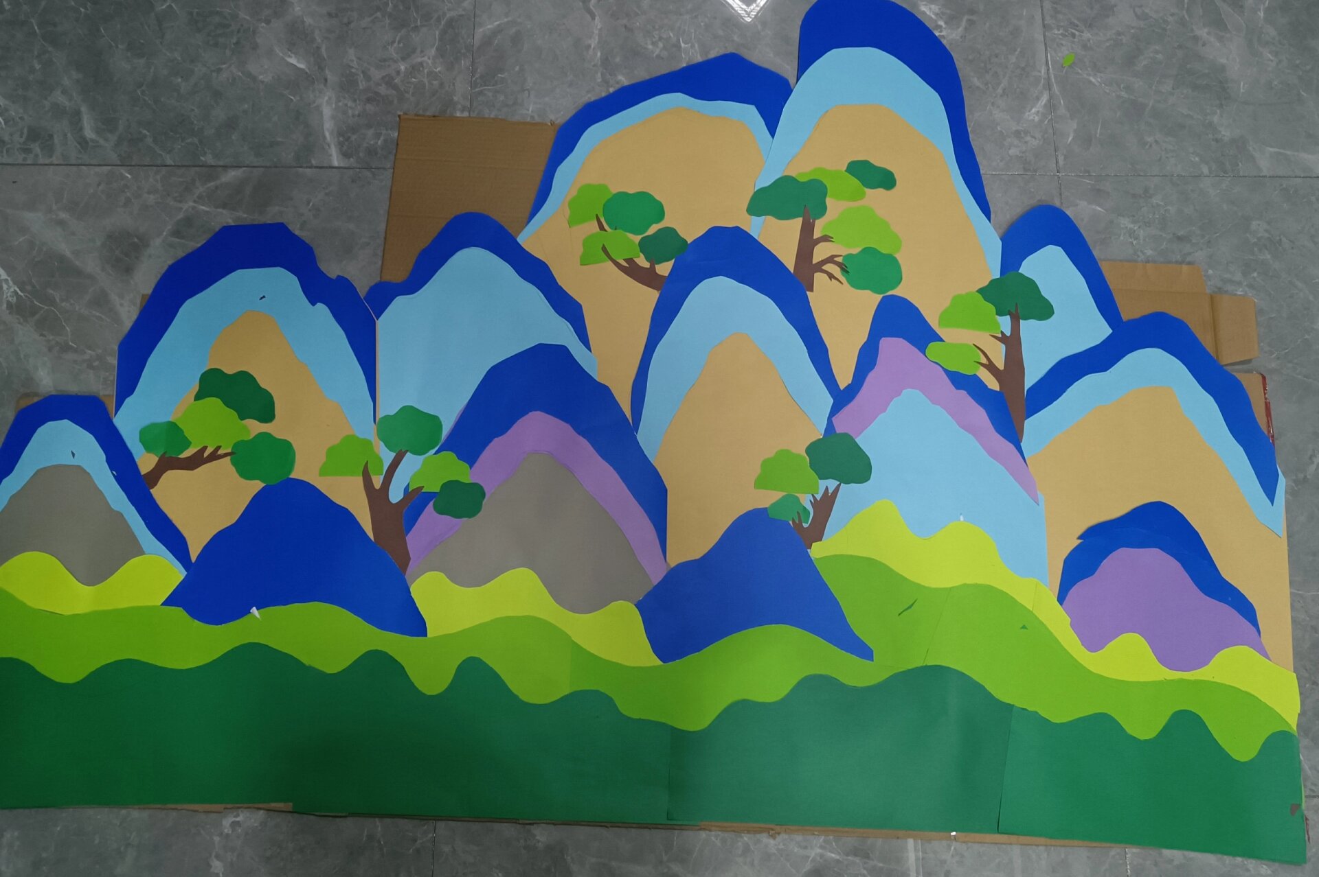 手工制作一舞台背景
