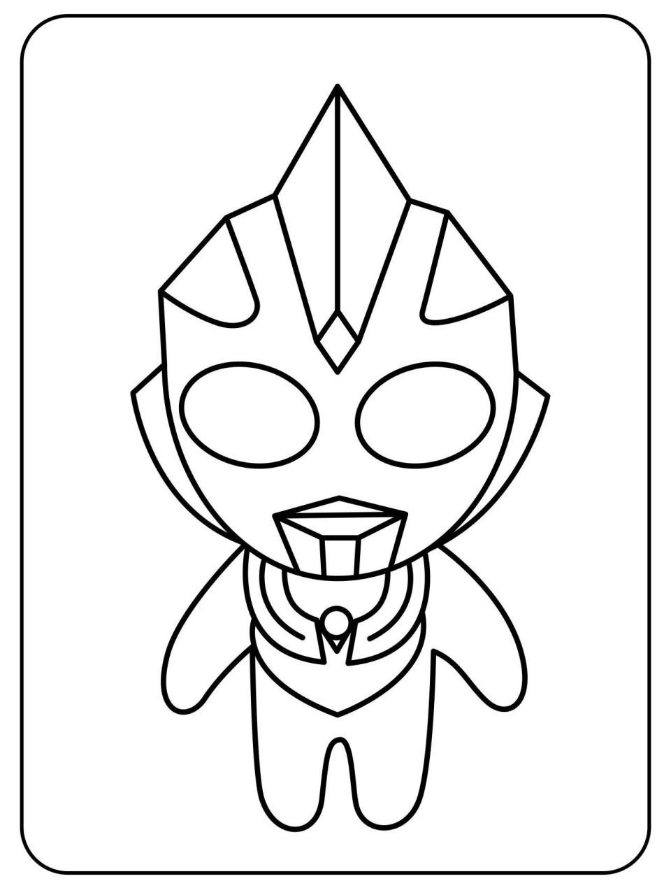 97卡通奥特曼涂色简笔画素材 | 全册120张75 96用涂色的方式