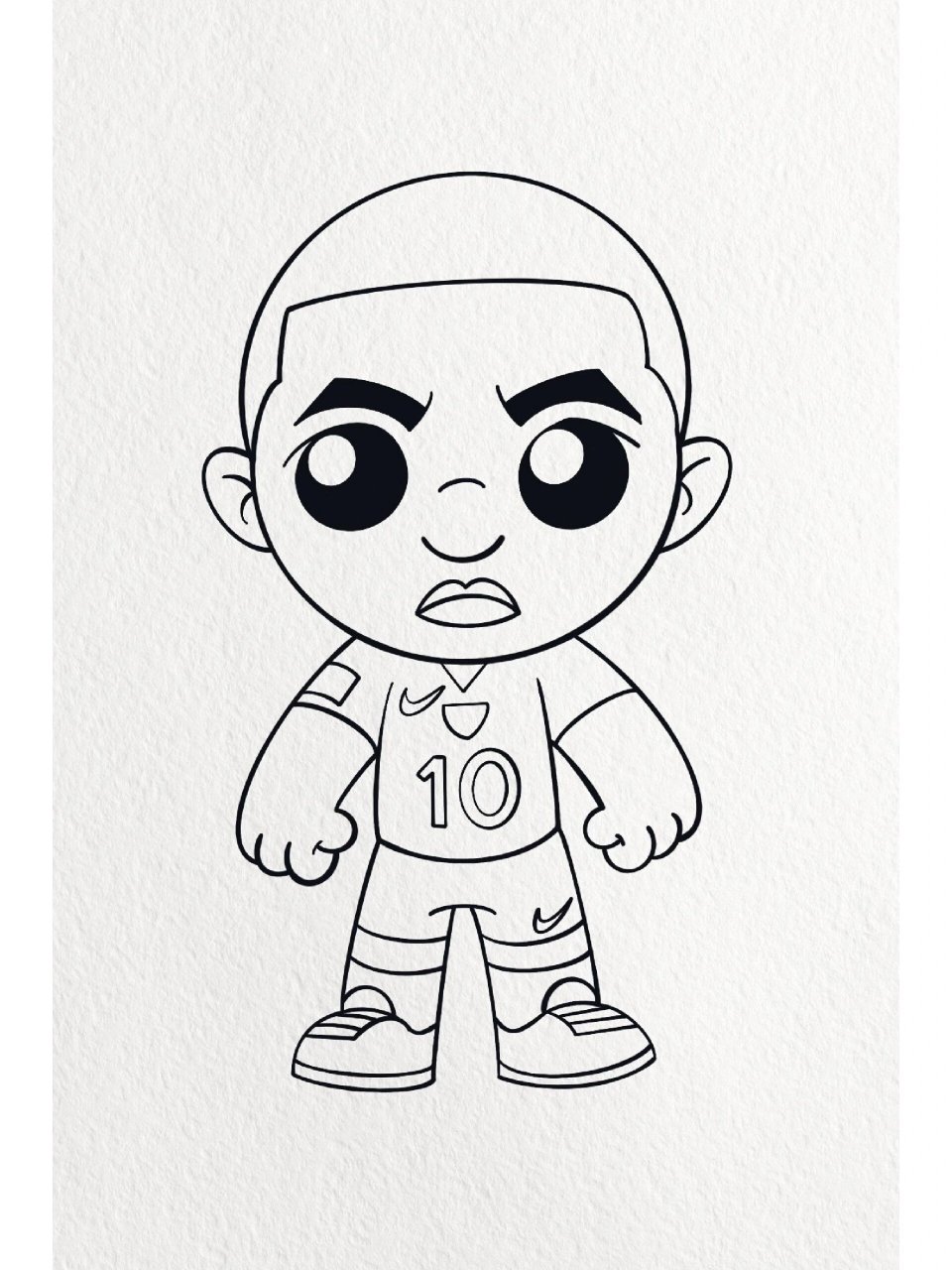 姆巴佩 #绘画日常# #姆巴佩# #简笔画教程# #我的绘画成长史# #我的