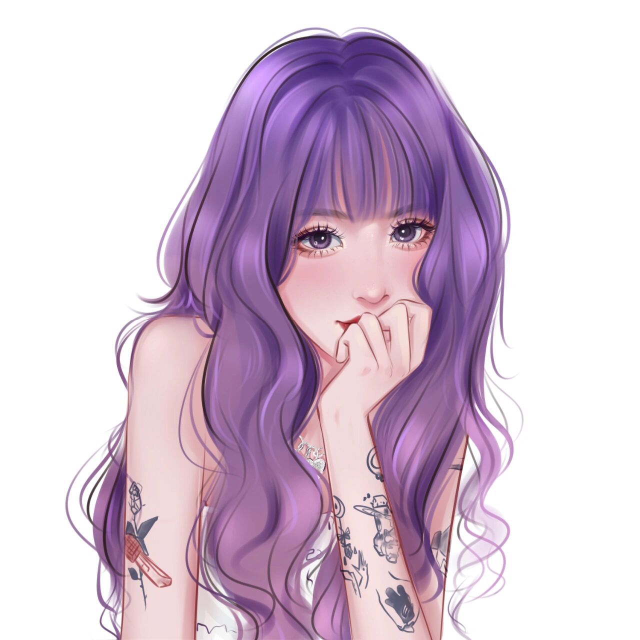 女神可爱御姐真人转手绘动漫画头像 画头像定制漫画q版可爱手绘简笔