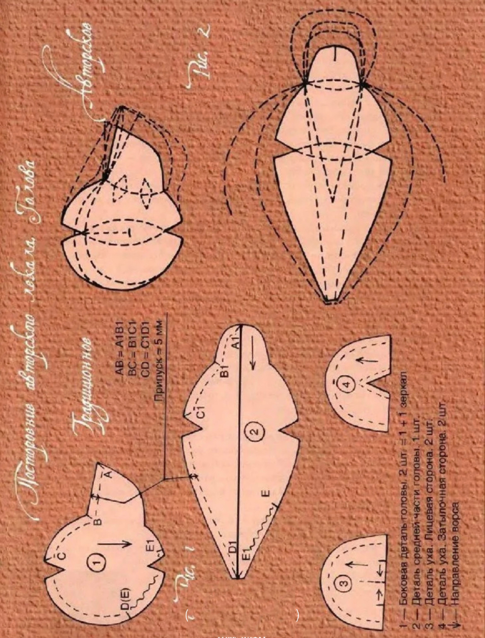 史上最全|手工泰迪熊图纸讲解! 收藏起来慢慢看!