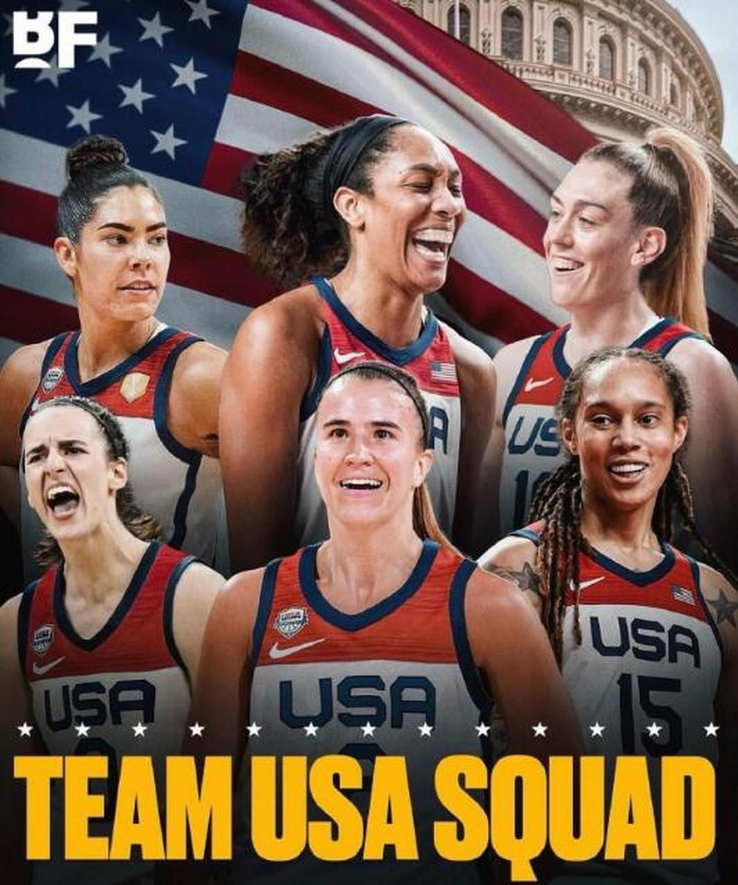 近日,美国女篮公布了备战巴黎奥运会的集训大名单,具体如下: 凯特琳.